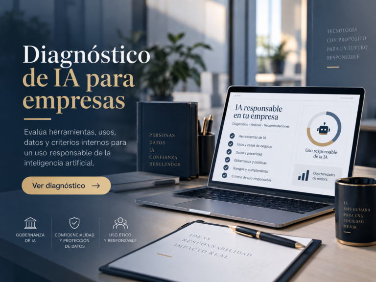 Diagnóstico de IA para evaluar el uso responsable de inteligencia artificial en empresas